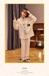 Home Ladys Pajamas Sets Sleepwear Cotton Pants Nightwear